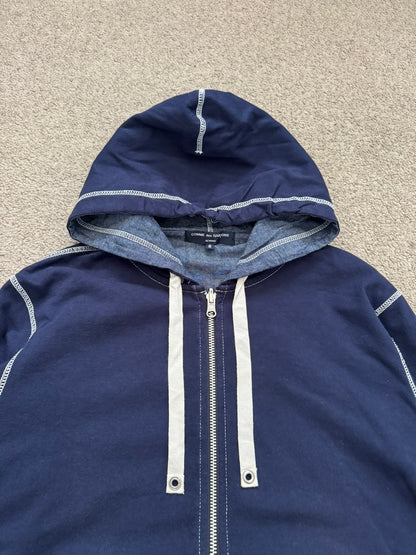 SS11 Comme Des Garcons Homme Reversible Navy Hoodie