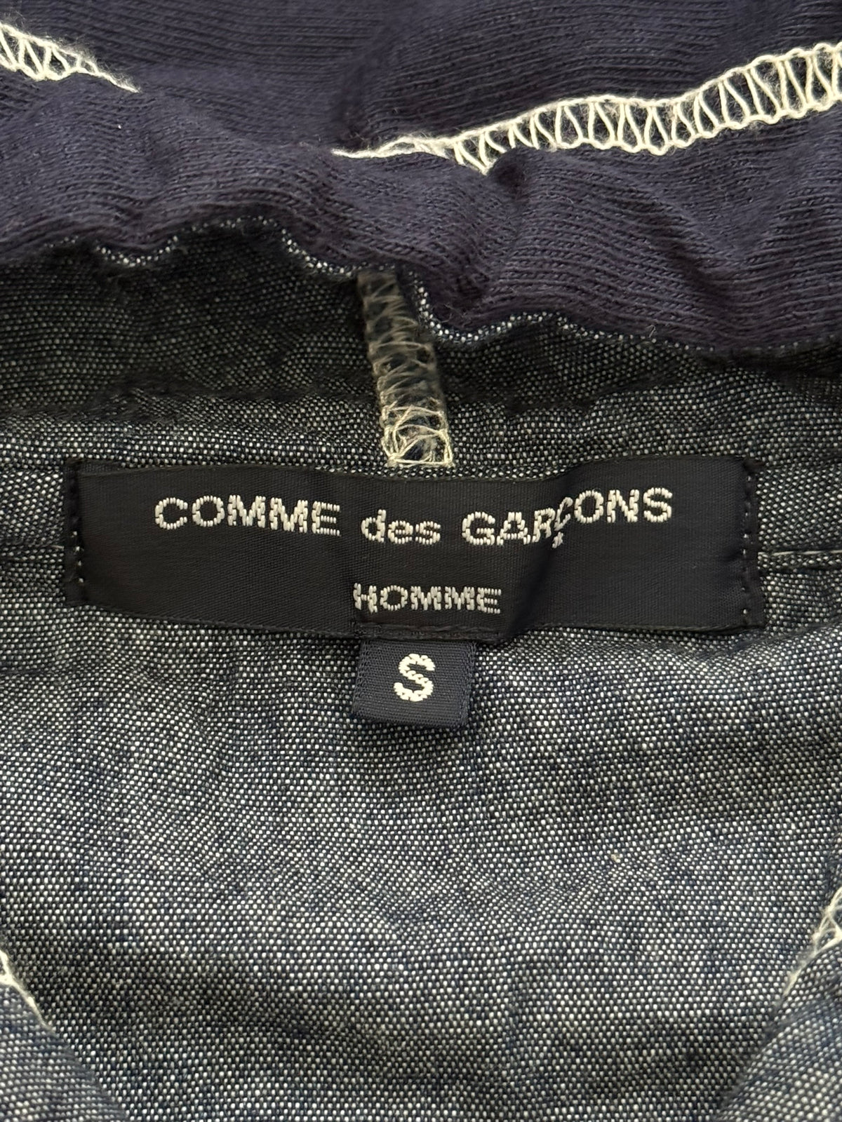 SS11 Comme Des Garcons Homme Reversible Navy Hoodie