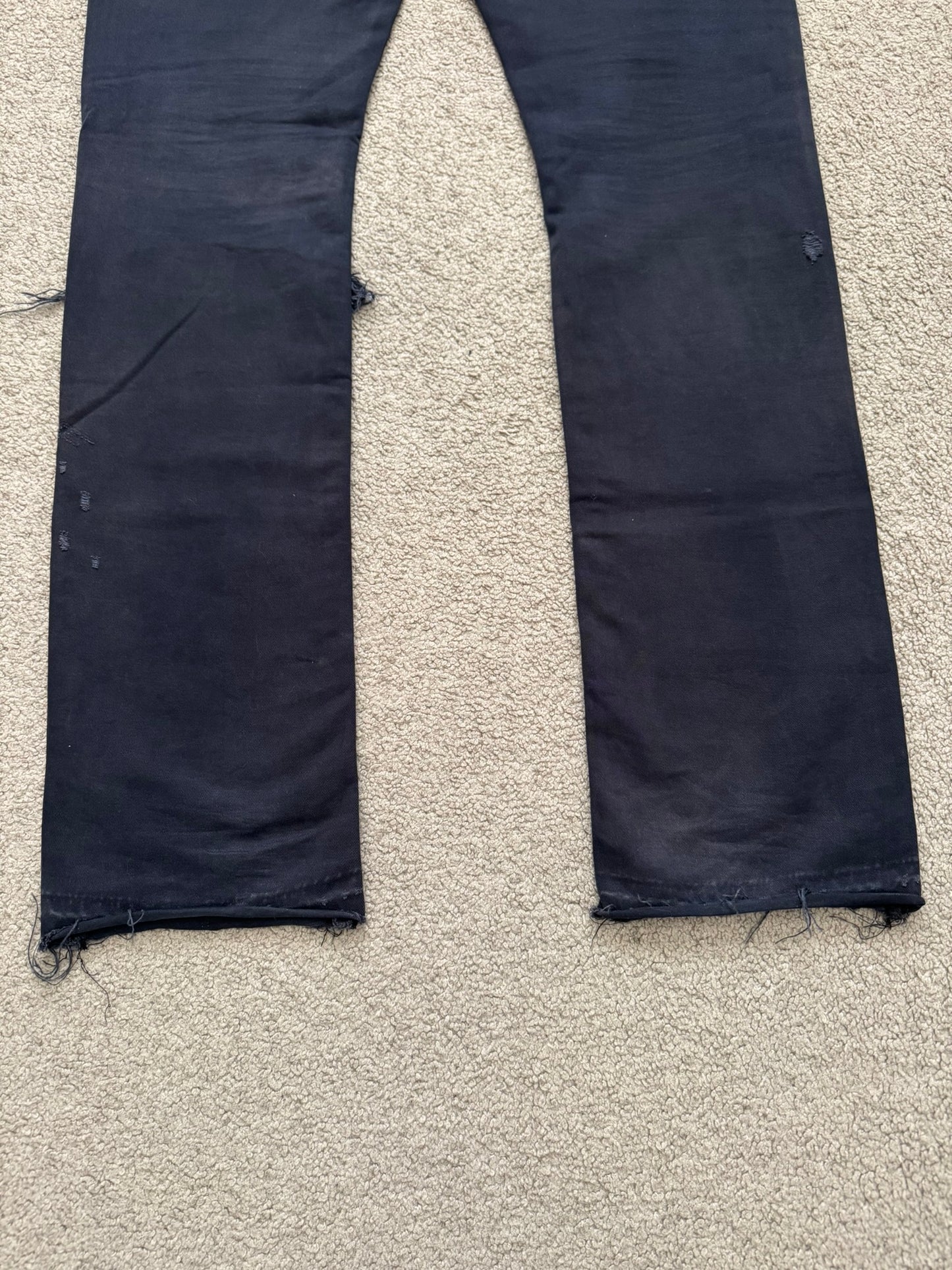 SS05 Undercover "But Beautiful" Graffiti Patch Denim Jeans