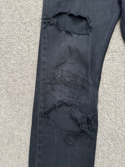 AW14 Phenomenon Repaired Distressed Crash Denim Jeans