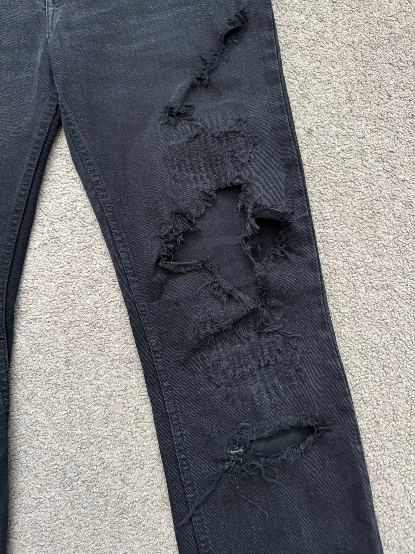AW14 Phenomenon Repaired Distressed Crash Denim Jeans