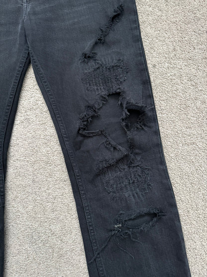 AW14 Phenomenon Repaired Distressed Crash Denim Jeans