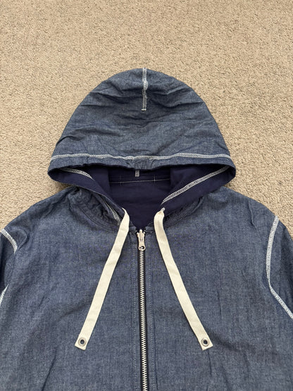 SS11 Comme Des Garcons Homme Reversible Navy Hoodie