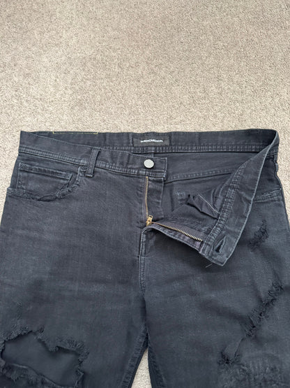 AW14 Phenomenon Repaired Distressed Crash Denim Jeans