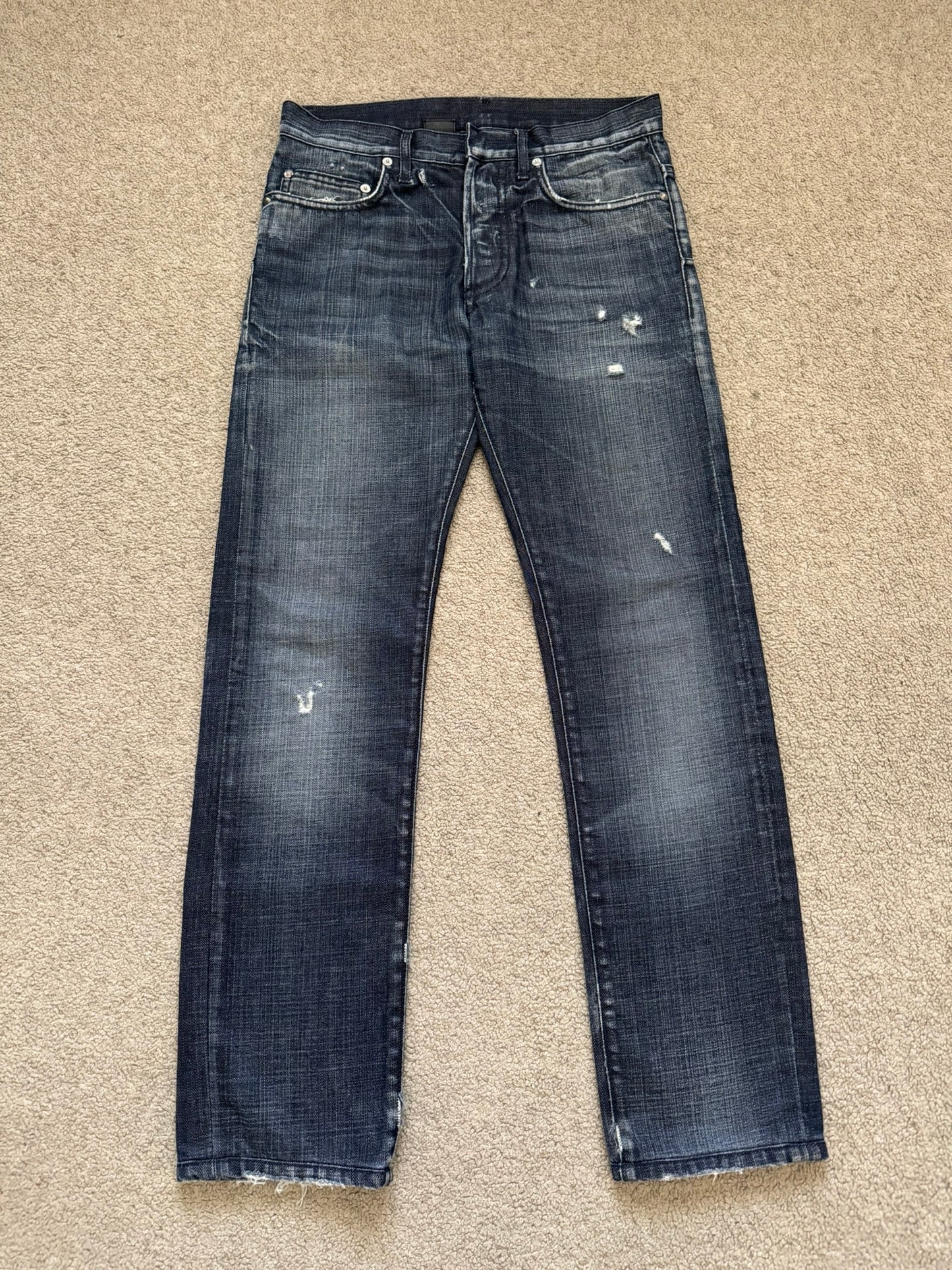 SS10 Dior Homme "Jake" Distressed Denim Jeans