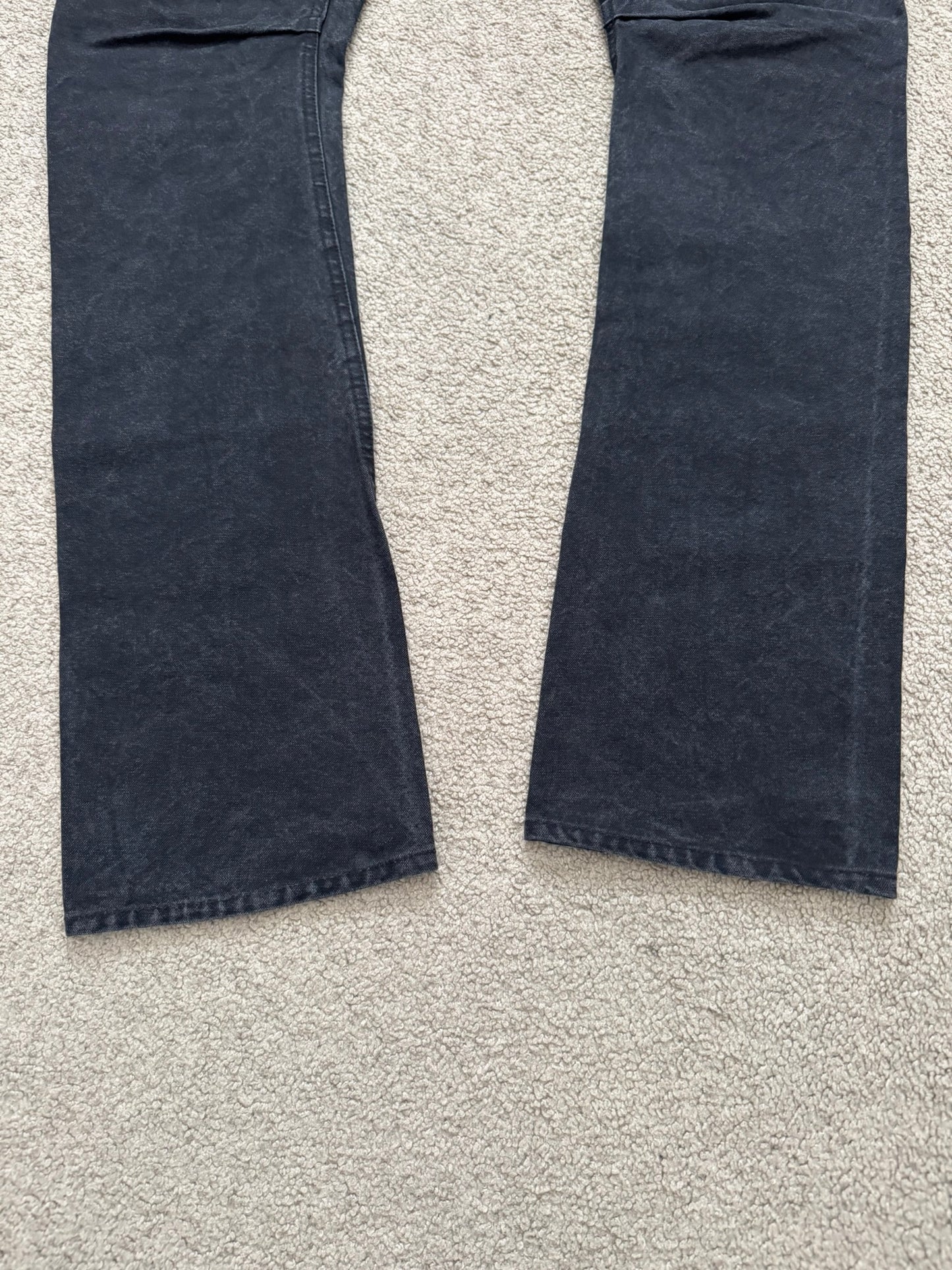 Kazuyuki Kumagai Attachment Overdyed J-Cut Cargo Denim Jeans