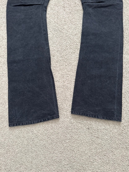 Kazuyuki Kumagai Attachment Overdyed J-Cut Cargo Denim Jeans