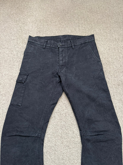 Kazuyuki Kumagai Attachment Overdyed J-Cut Cargo Denim Jeans