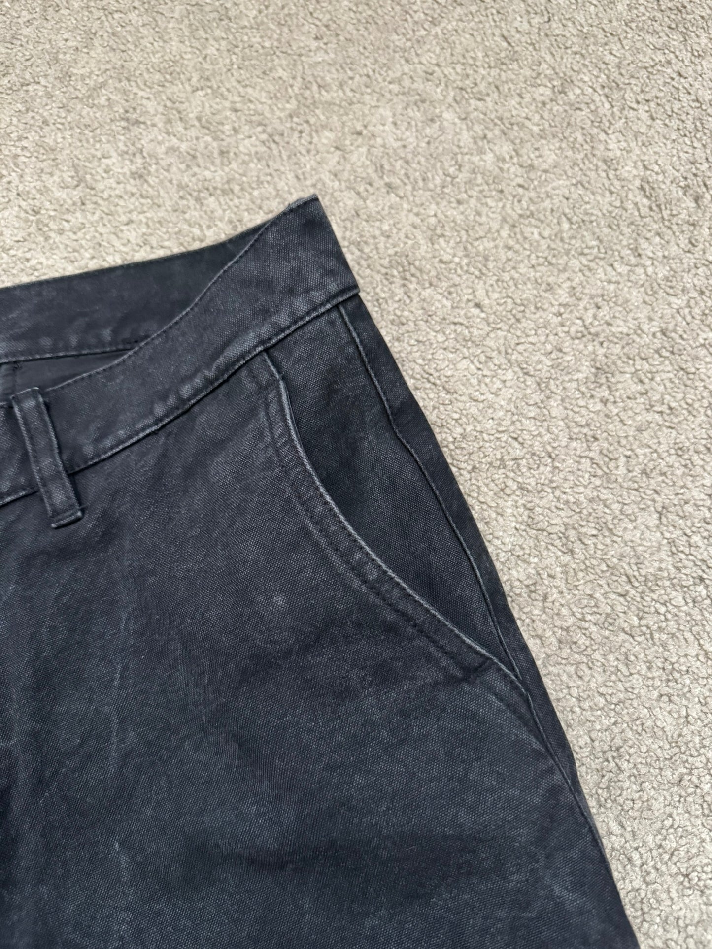 Kazuyuki Kumagai Attachment Overdyed J-Cut Cargo Denim Jeans