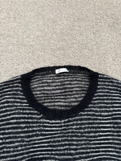 AW07 Dior Homme by Hedi Slimane Mohair Striped Sweater