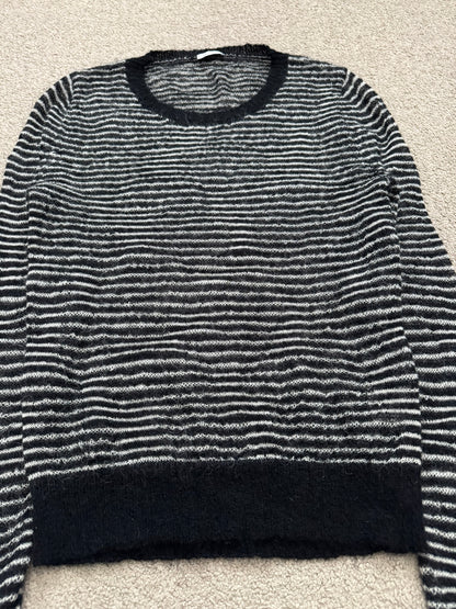 AW07 Dior Homme by Hedi Slimane Mohair Striped Sweater