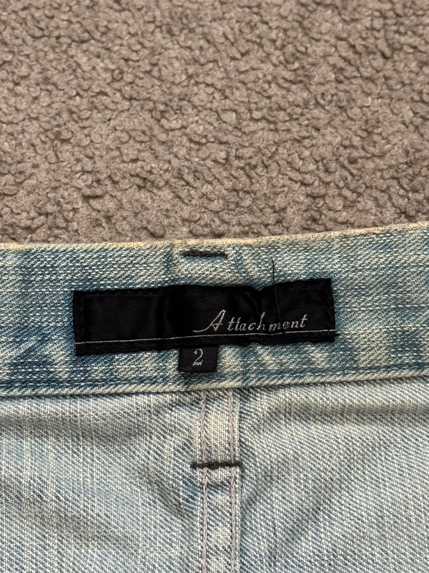 Kazuyuki Kumagai Attachment Distressed Flared Denim Jeans