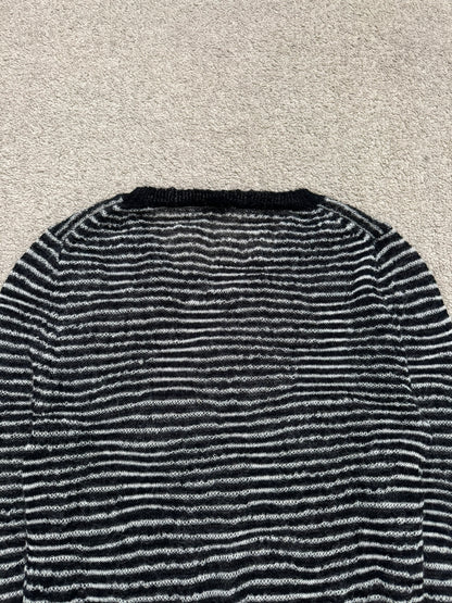 AW07 Dior Homme by Hedi Slimane Mohair Striped Sweater
