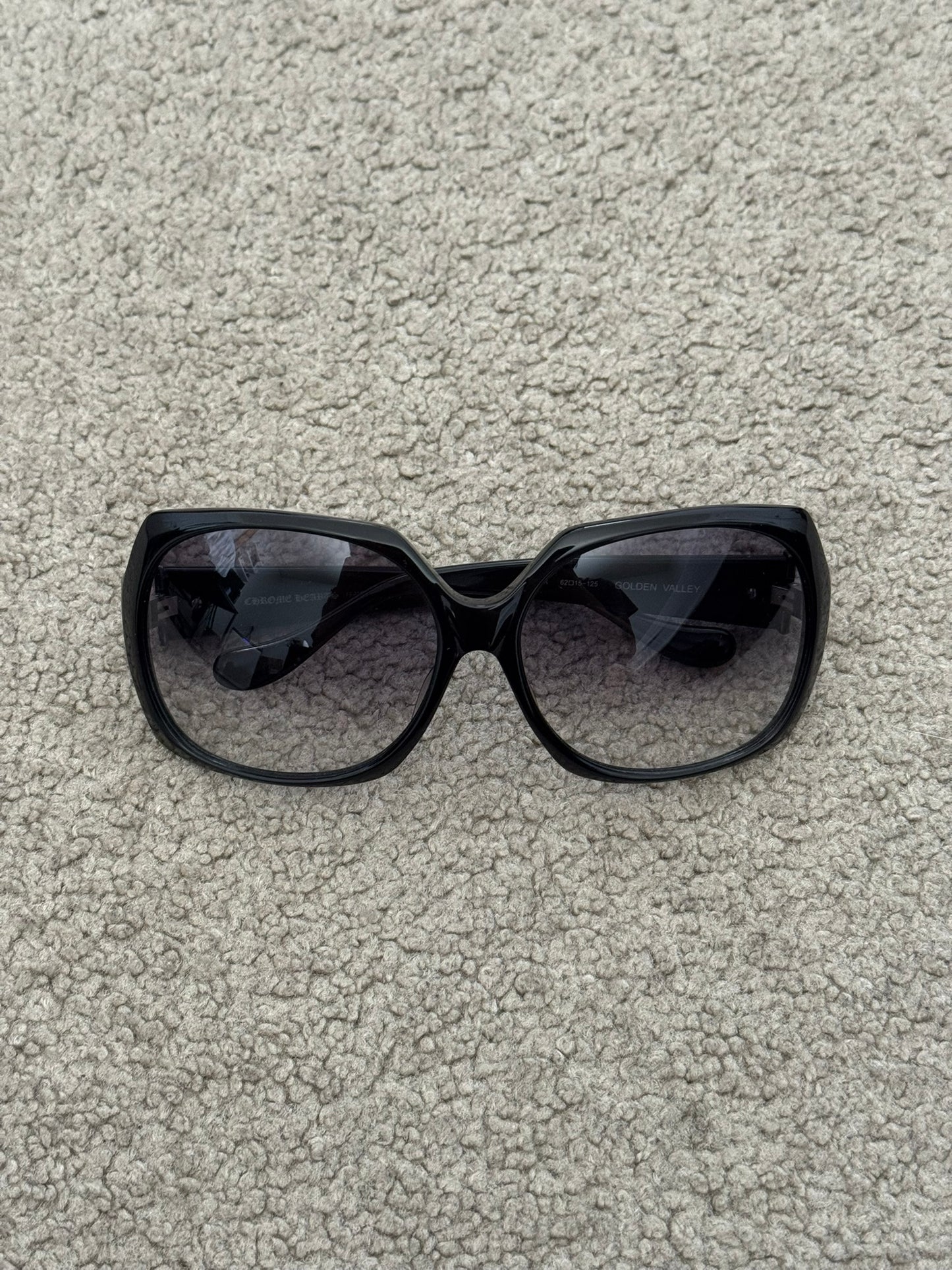 Chrome Hearts "Golden Valley" Cross Shield Sunglasses