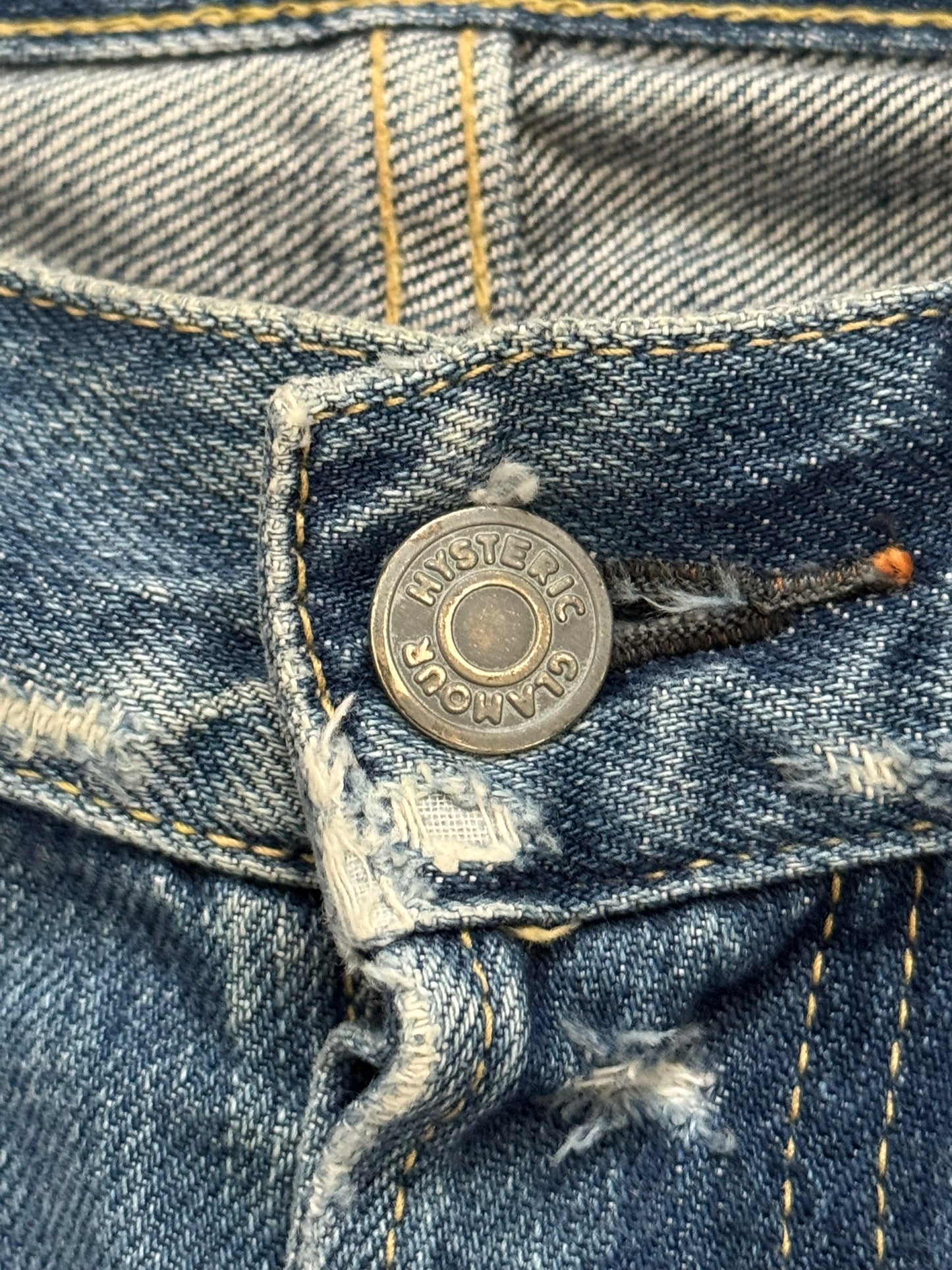 Hysteric Glamour Patchwork Repaired Studded Denim Jeans