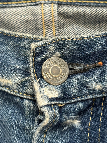 Hysteric Glamour Patchwork Repaired Studded Denim Jeans