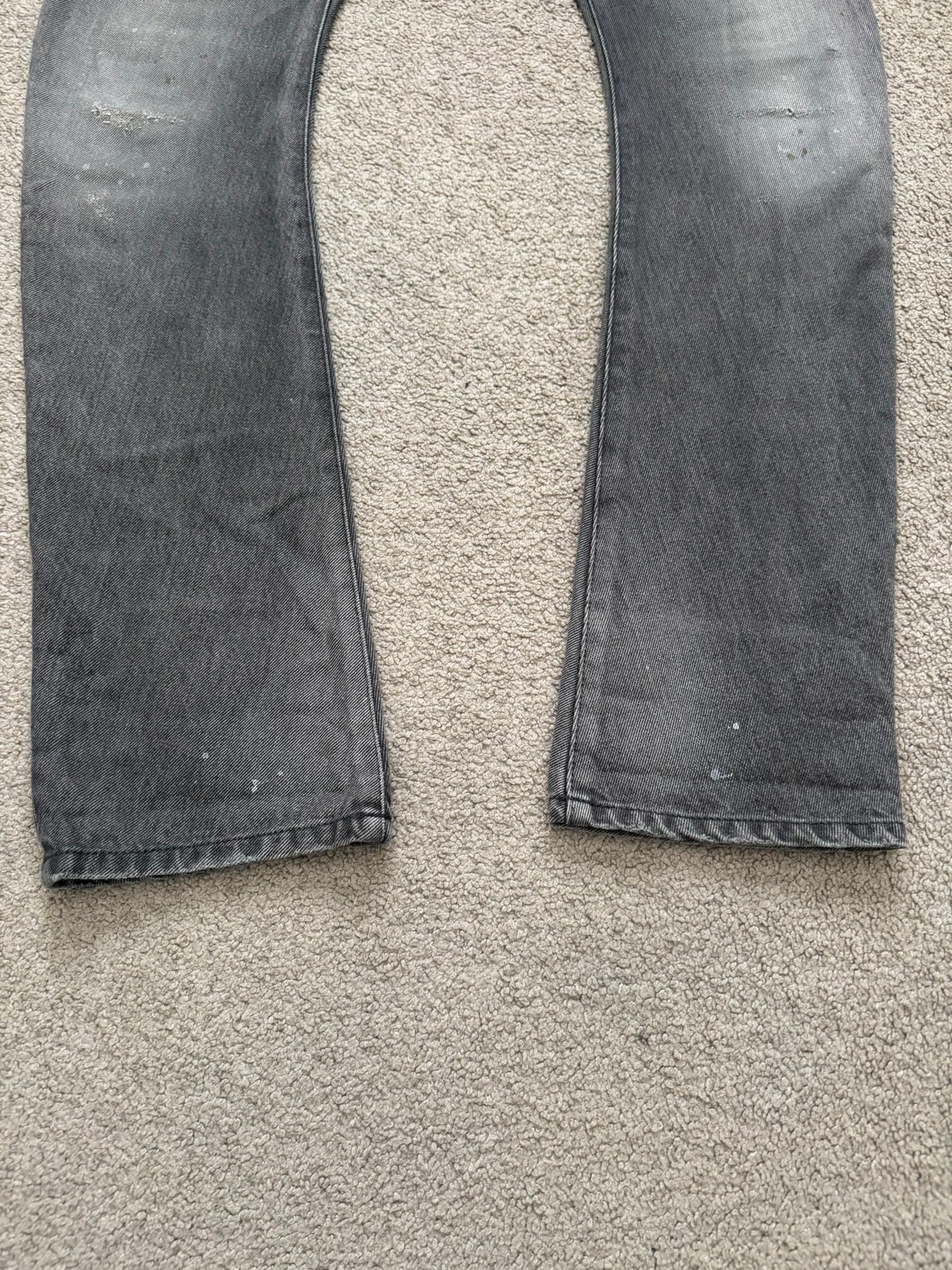 Kazuyuki Kumagai Attachment J-Cut Painted Denim Jeans
