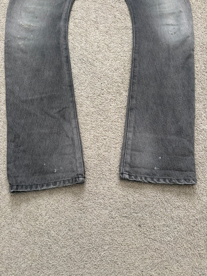 Kazuyuki Kumagai Attachment J-Cut Painted Denim Jeans