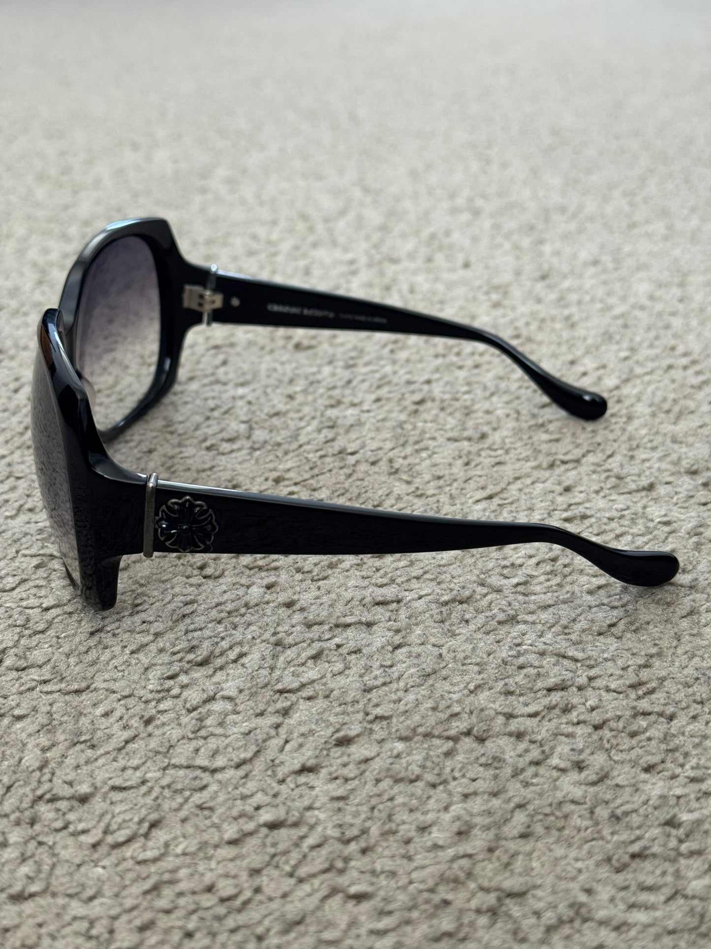 Chrome Hearts "Golden Valley" Cross Shield Sunglasses