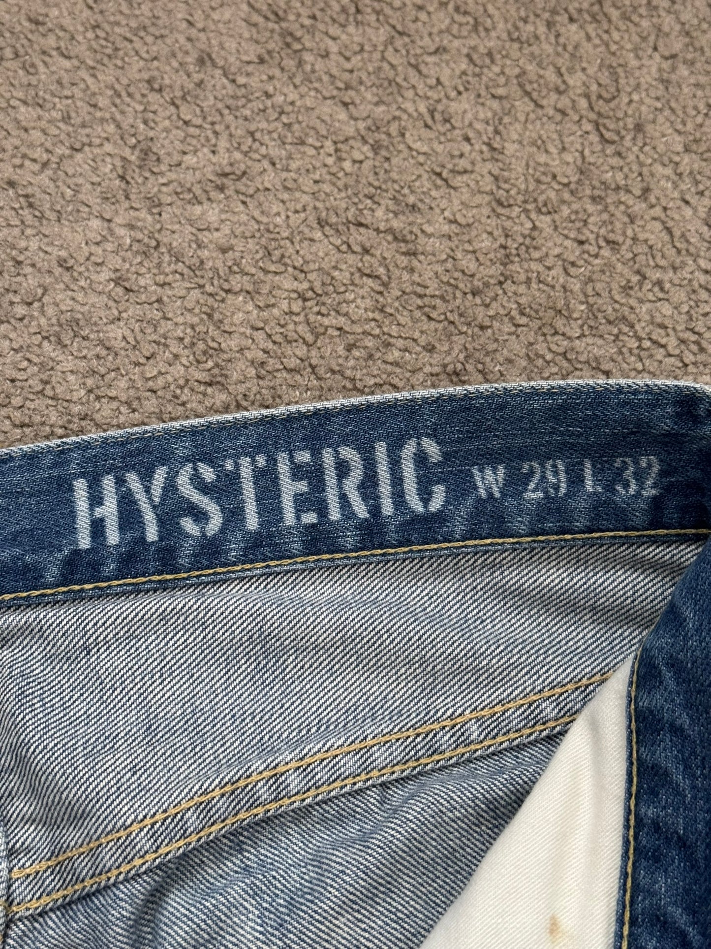 Hysteric Glamour Patchwork Repaired Studded Denim Jeans