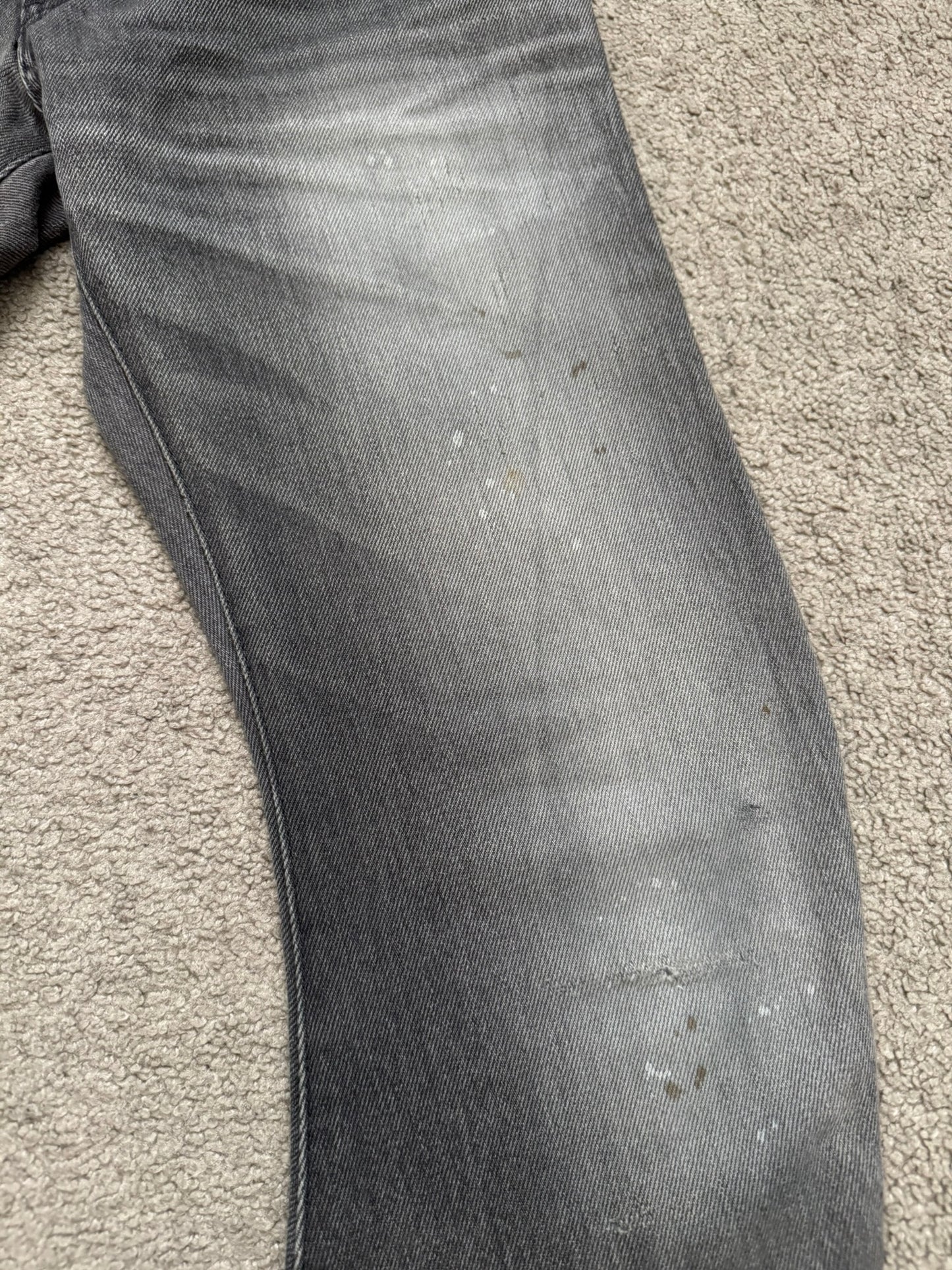 Kazuyuki Kumagai Attachment J-Cut Painted Denim Jeans