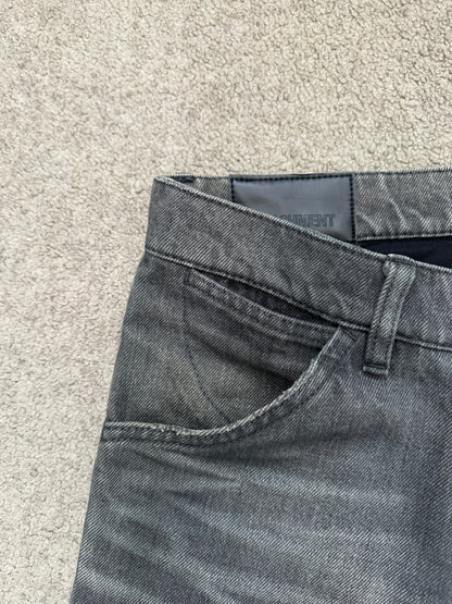 Kazuyuki Kumagai Attachment J-Cut Painted Denim Jeans