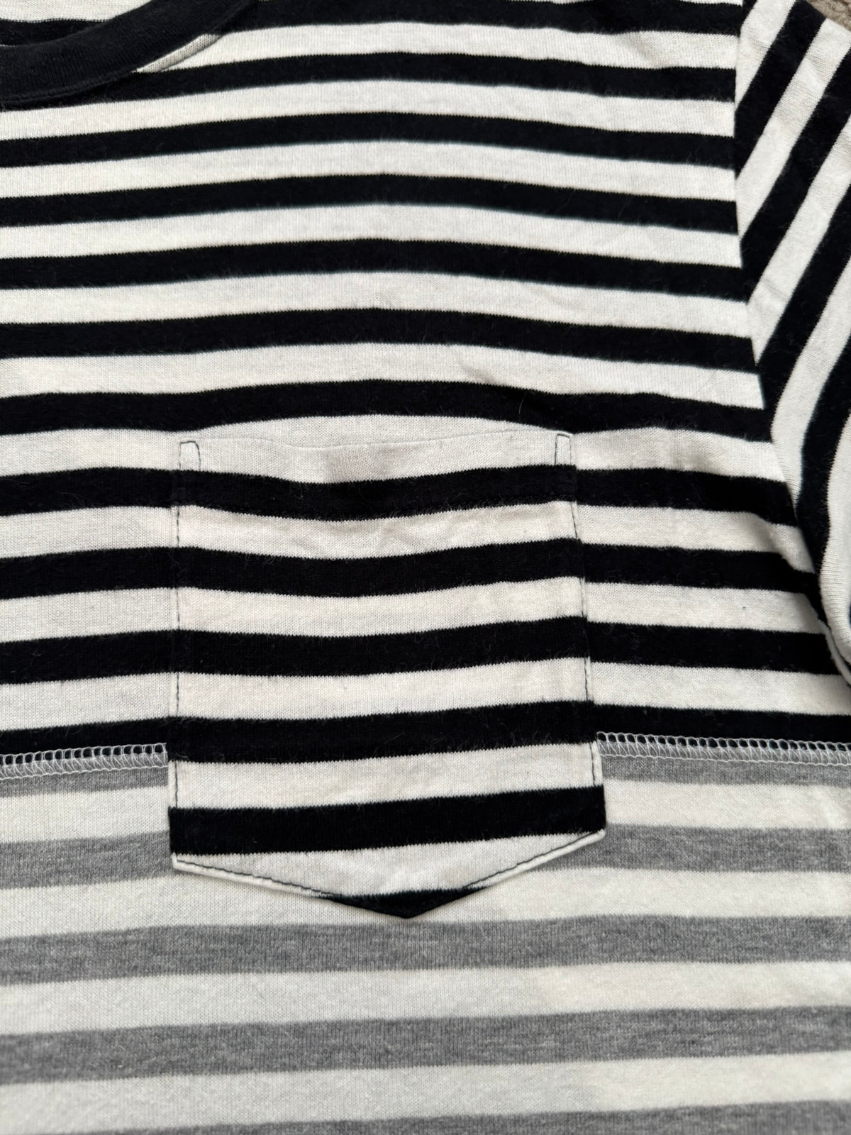 FW11 Comme Des Garcons Homme Split Striped Pocket T Shirt