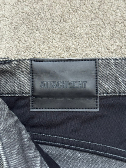 Kazuyuki Kumagai Attachment J-Cut Painted Denim Jeans