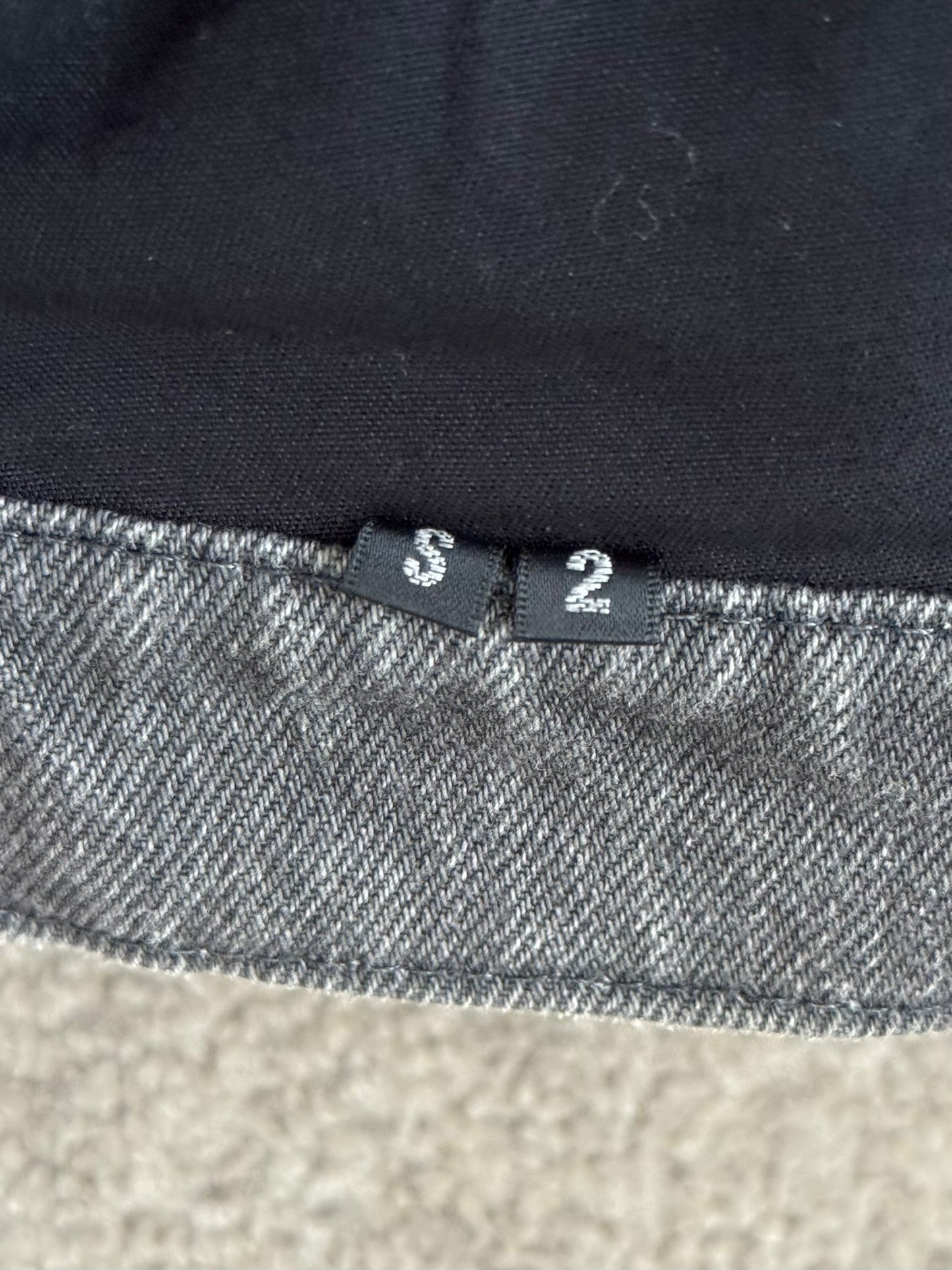 Kazuyuki Kumagai Attachment J-Cut Painted Denim Jeans
