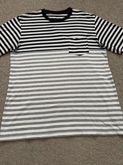 FW11 Comme Des Garcons Homme Split Striped Pocket T Shirt