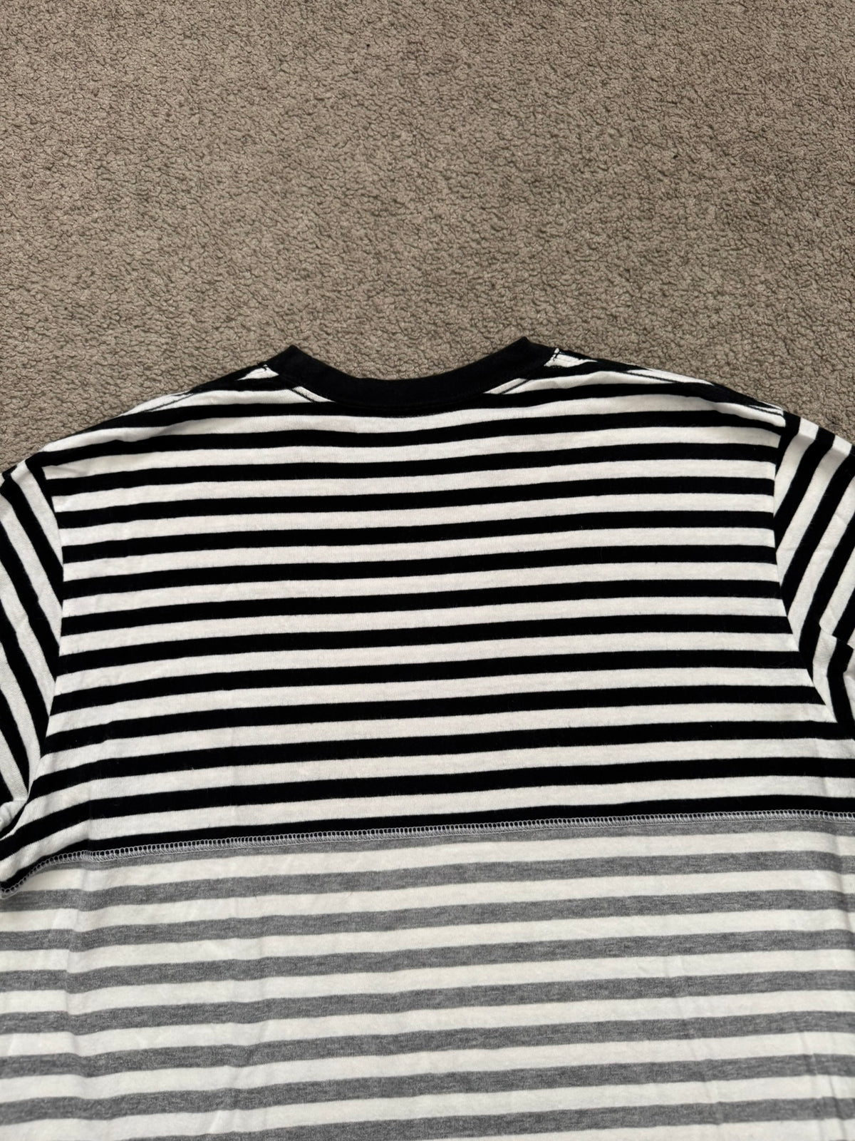 FW11 Comme Des Garcons Homme Split Striped Pocket T Shirt