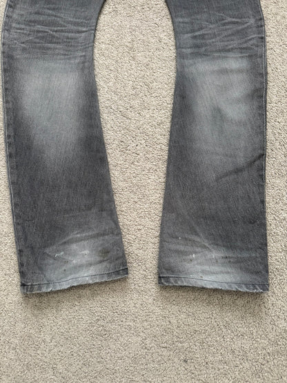 Kazuyuki Kumagai Attachment J-Cut Painted Denim Jeans