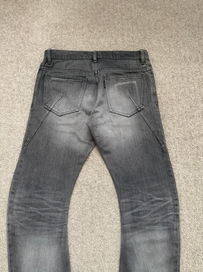 Kazuyuki Kumagai Attachment J-Cut Painted Denim Jeans