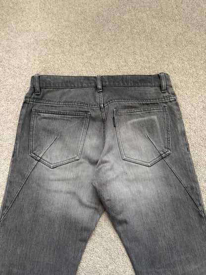 Kazuyuki Kumagai Attachment J-Cut Painted Denim Jeans