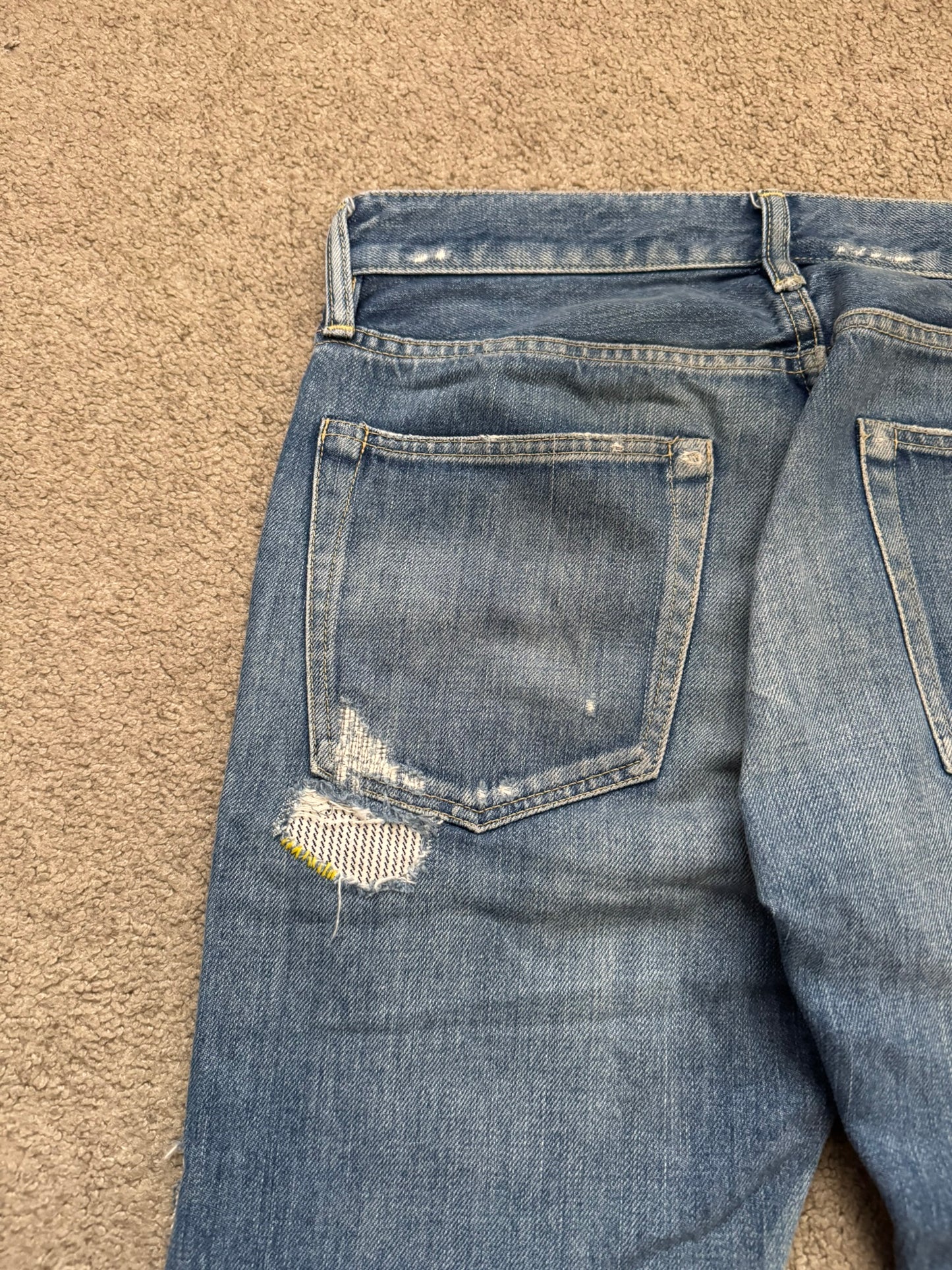 Hysteric Glamour Patchwork Repaired Studded Denim Jeans