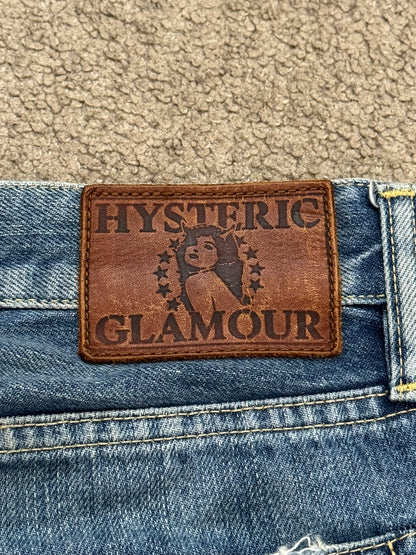 Hysteric Glamour Patchwork Repaired Studded Denim Jeans