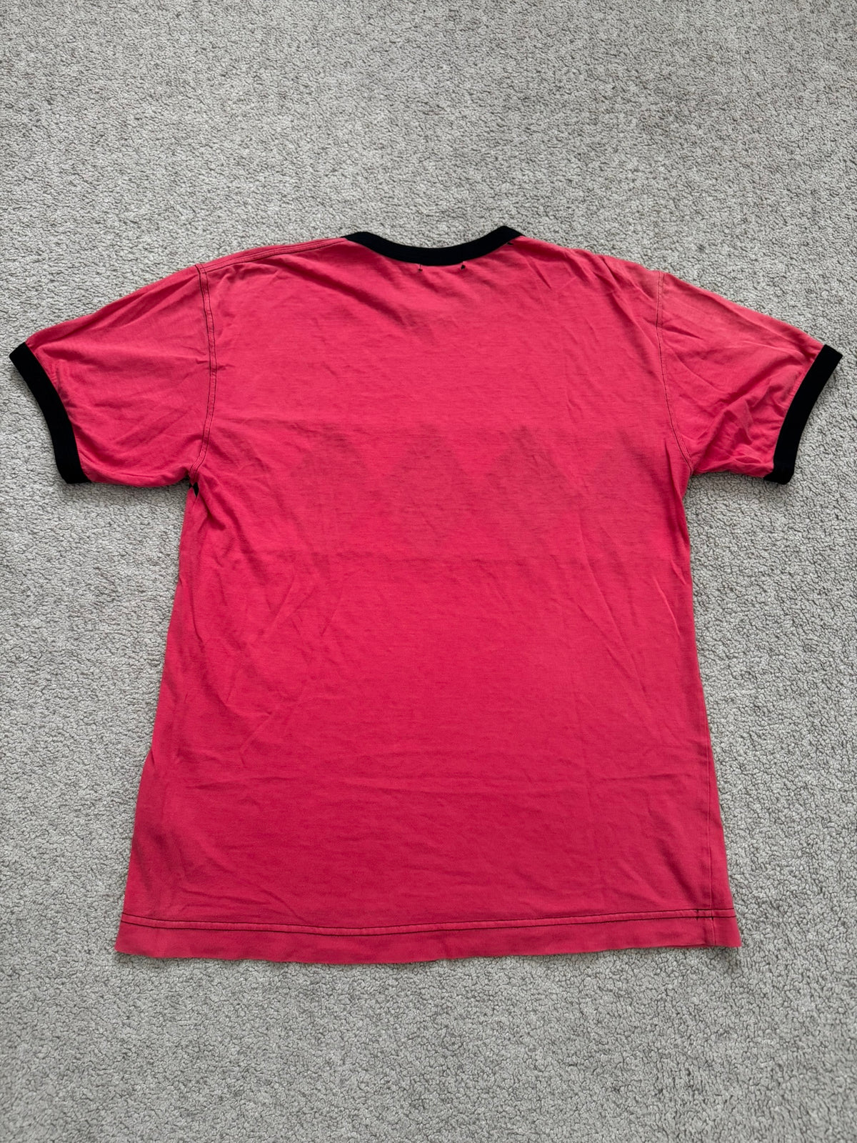 SS03 Comme Des Garcons Homme Plus Red Argyle Ringer T Shirt