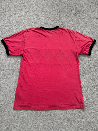 SS03 Comme Des Garcons Homme Plus Red Argyle Ringer T Shirt