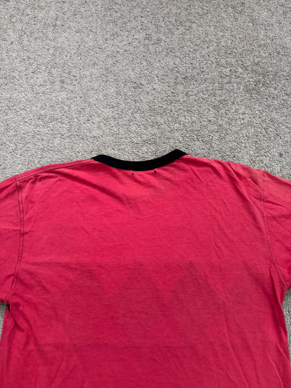 SS03 Comme Des Garcons Homme Plus Red Argyle Ringer T Shirt