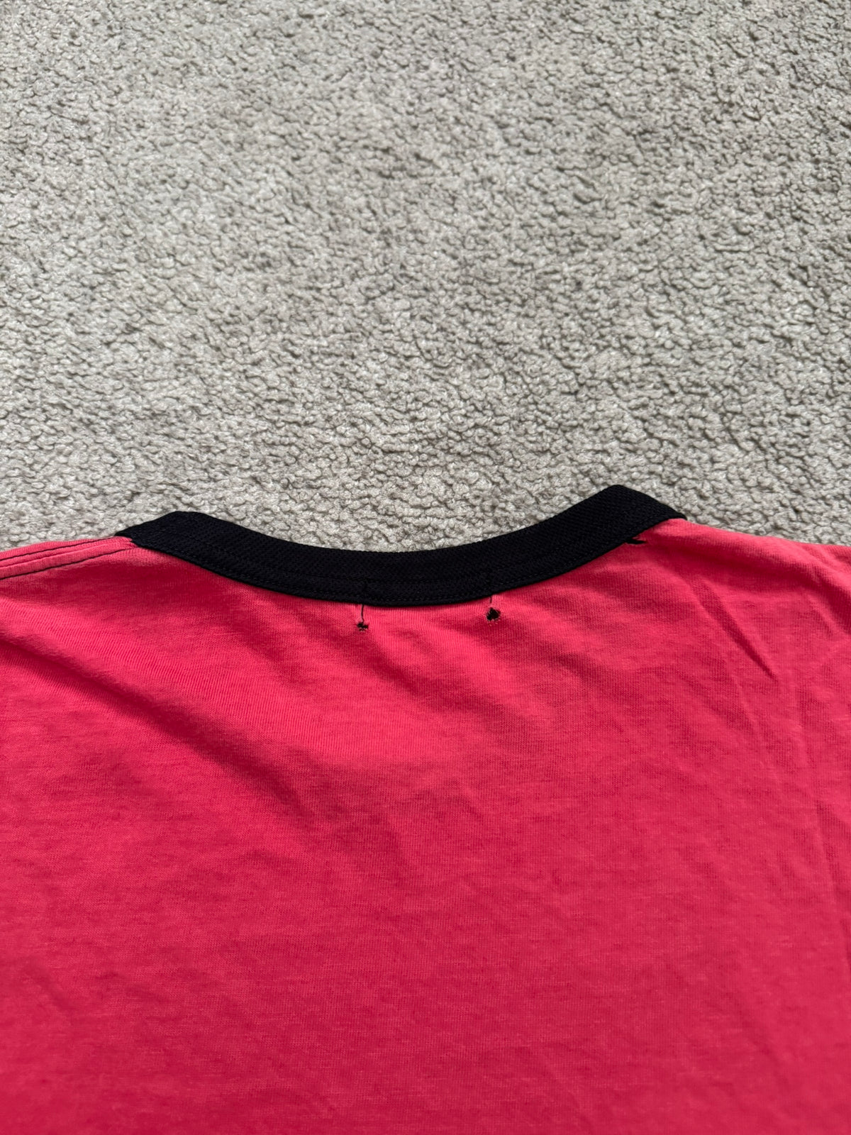 SS03 Comme Des Garcons Homme Plus Red Argyle Ringer T Shirt