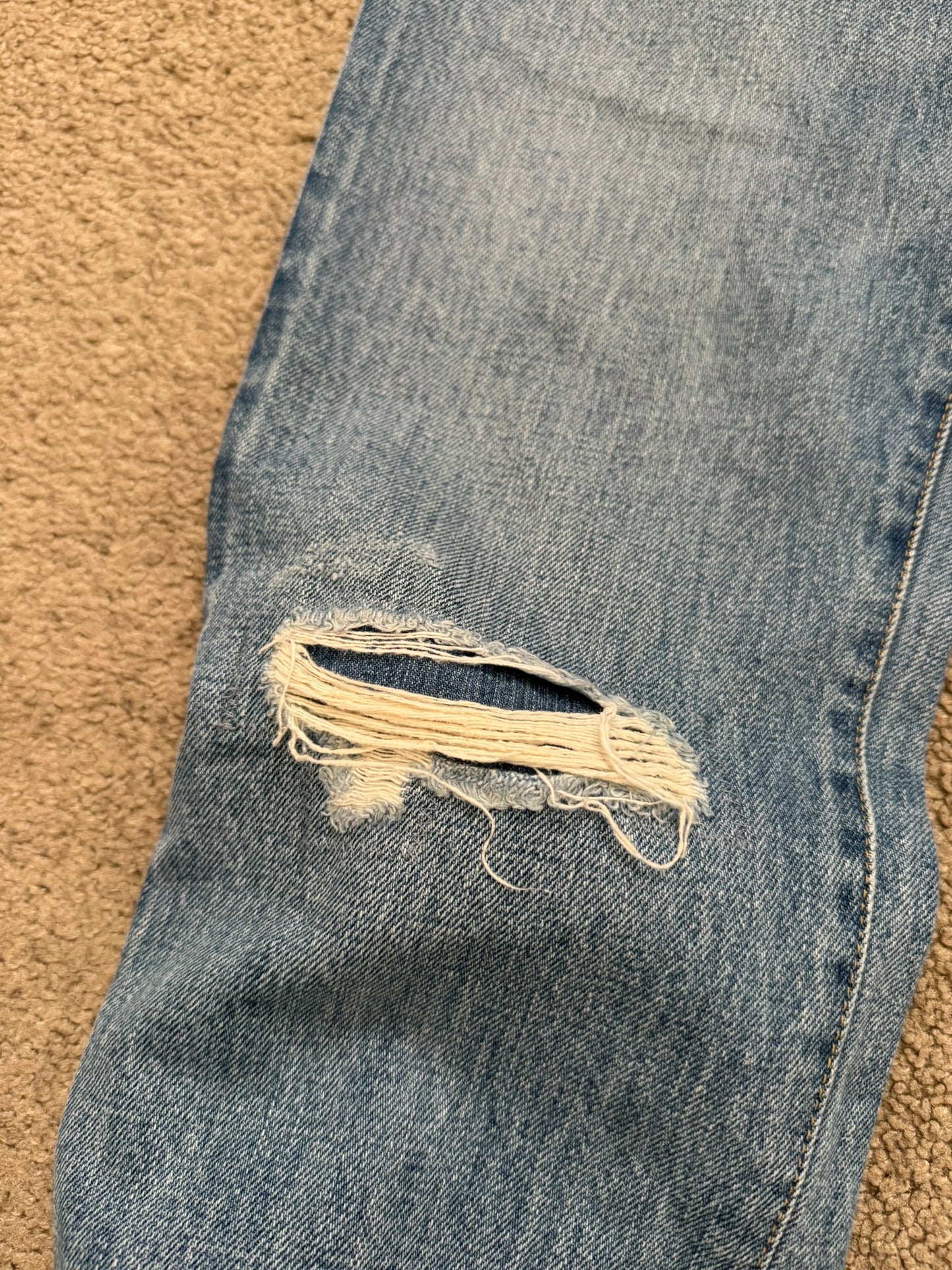 Kazuyuki Kumagai Attachment Selvedge Distressed Denim Jeans