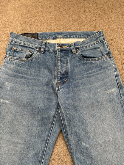 Kazuyuki Kumagai Attachment Selvedge Distressed Denim Jeans