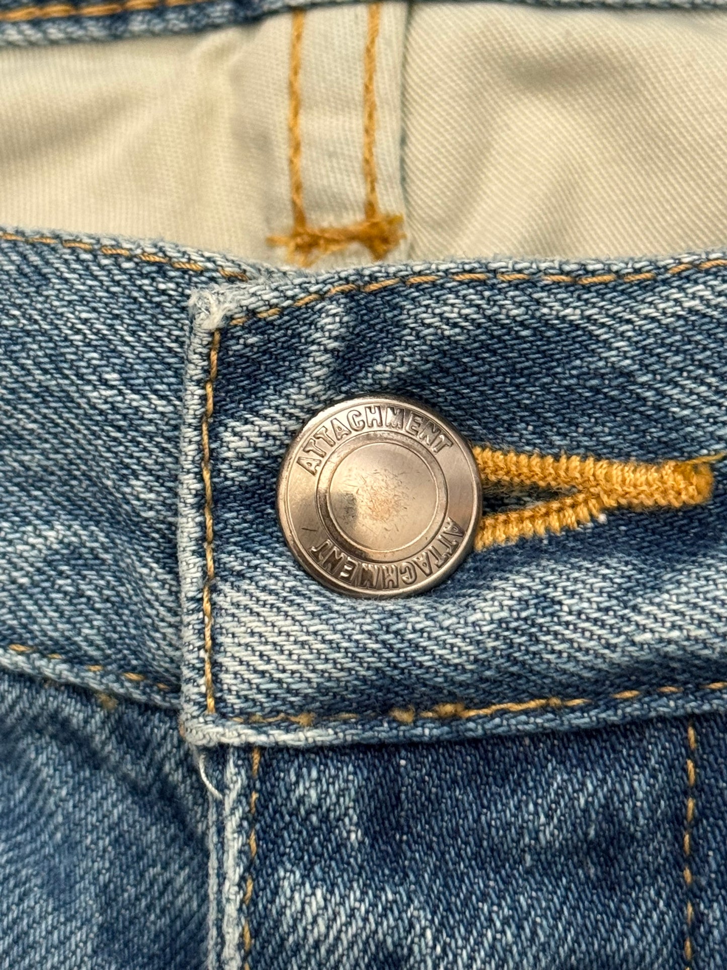 Kazuyuki Kumagai Attachment Selvedge Distressed Denim Jeans