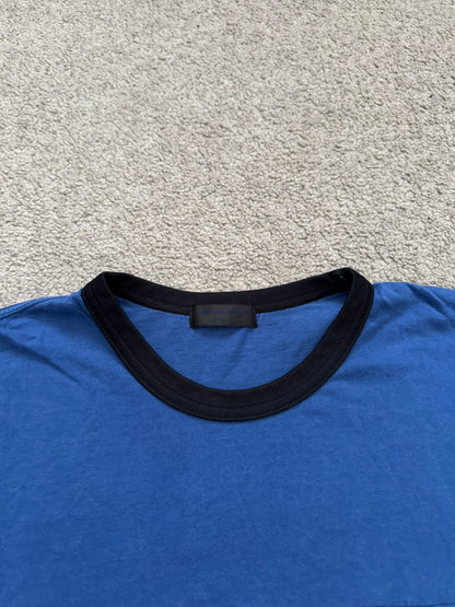 SS03 Comme Des Garcons Homme Plus Blue Argyle Ringer T Shirt