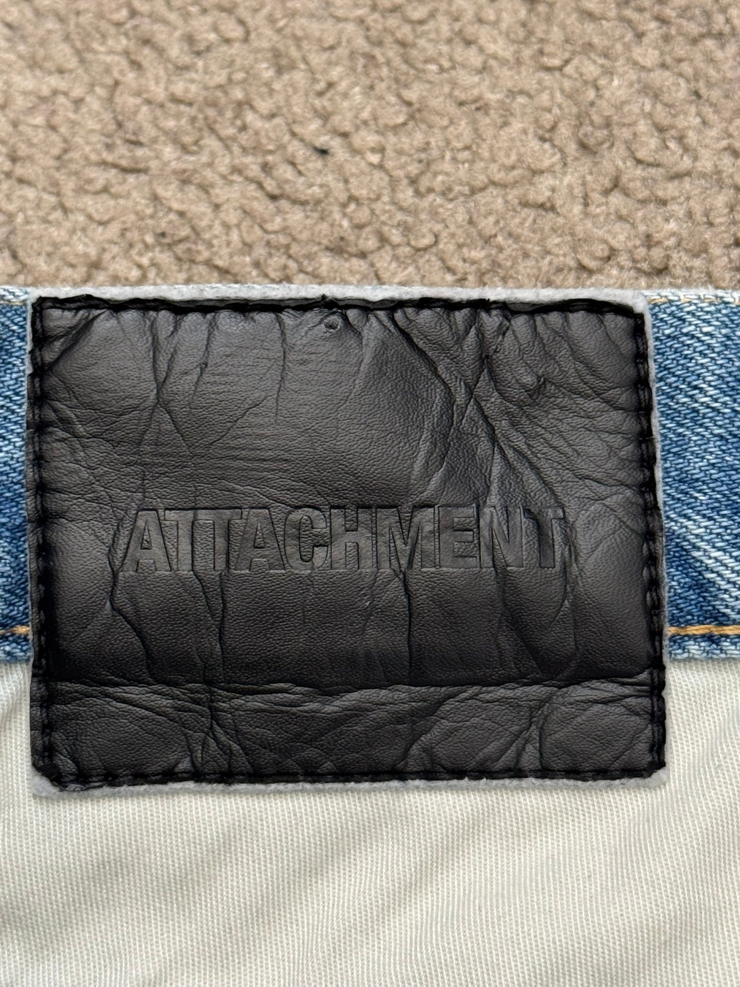 Kazuyuki Kumagai Attachment Selvedge Distressed Denim Jeans