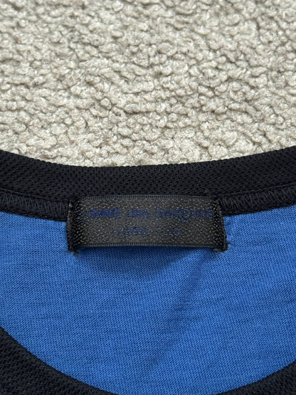SS03 Comme Des Garcons Homme Plus Blue Argyle Ringer T Shirt
