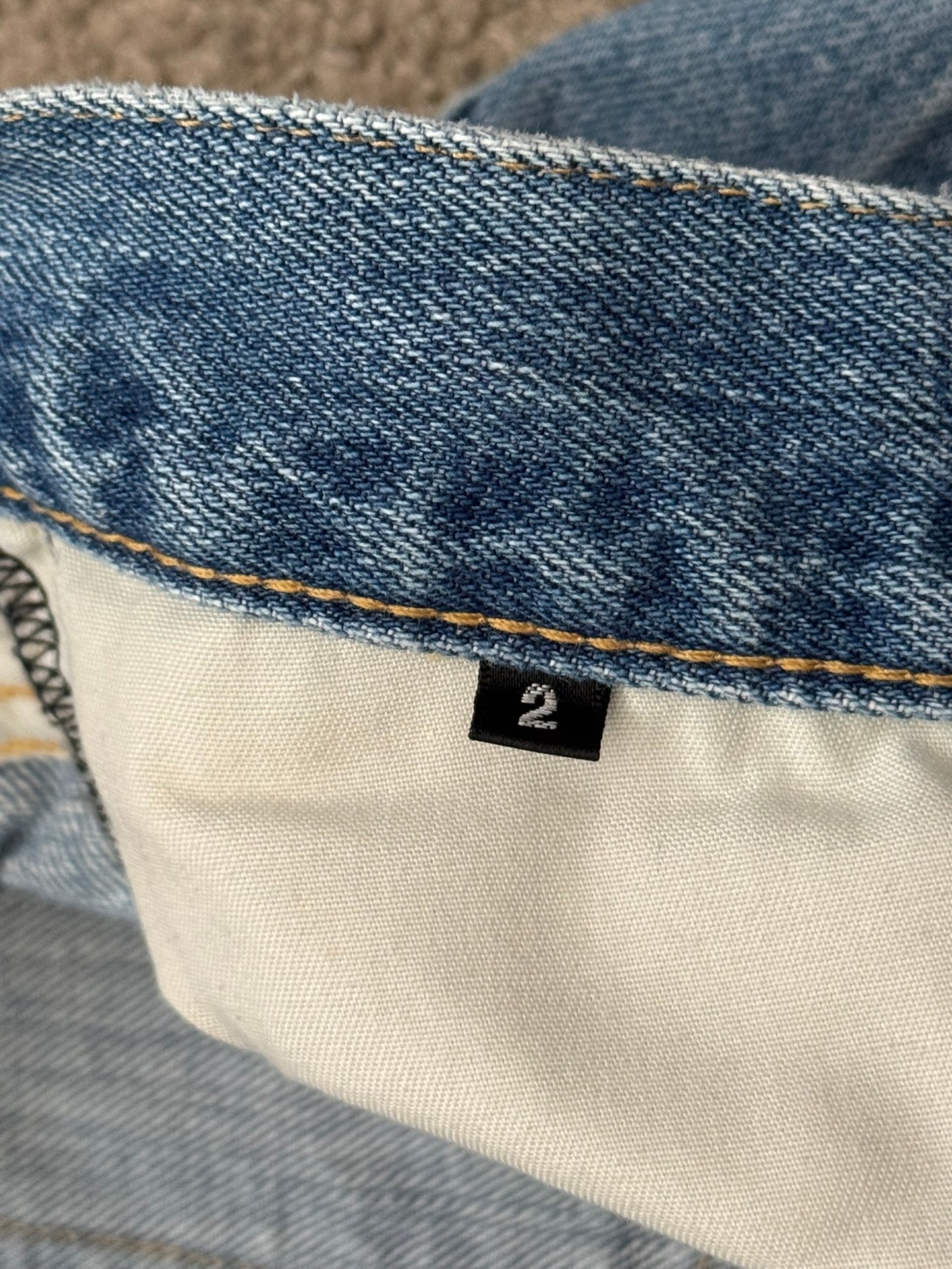 Kazuyuki Kumagai Attachment Selvedge Distressed Denim Jeans