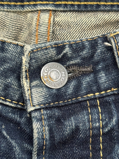 Hysteric Glamour Distressed Studded Flared Denim Jeans