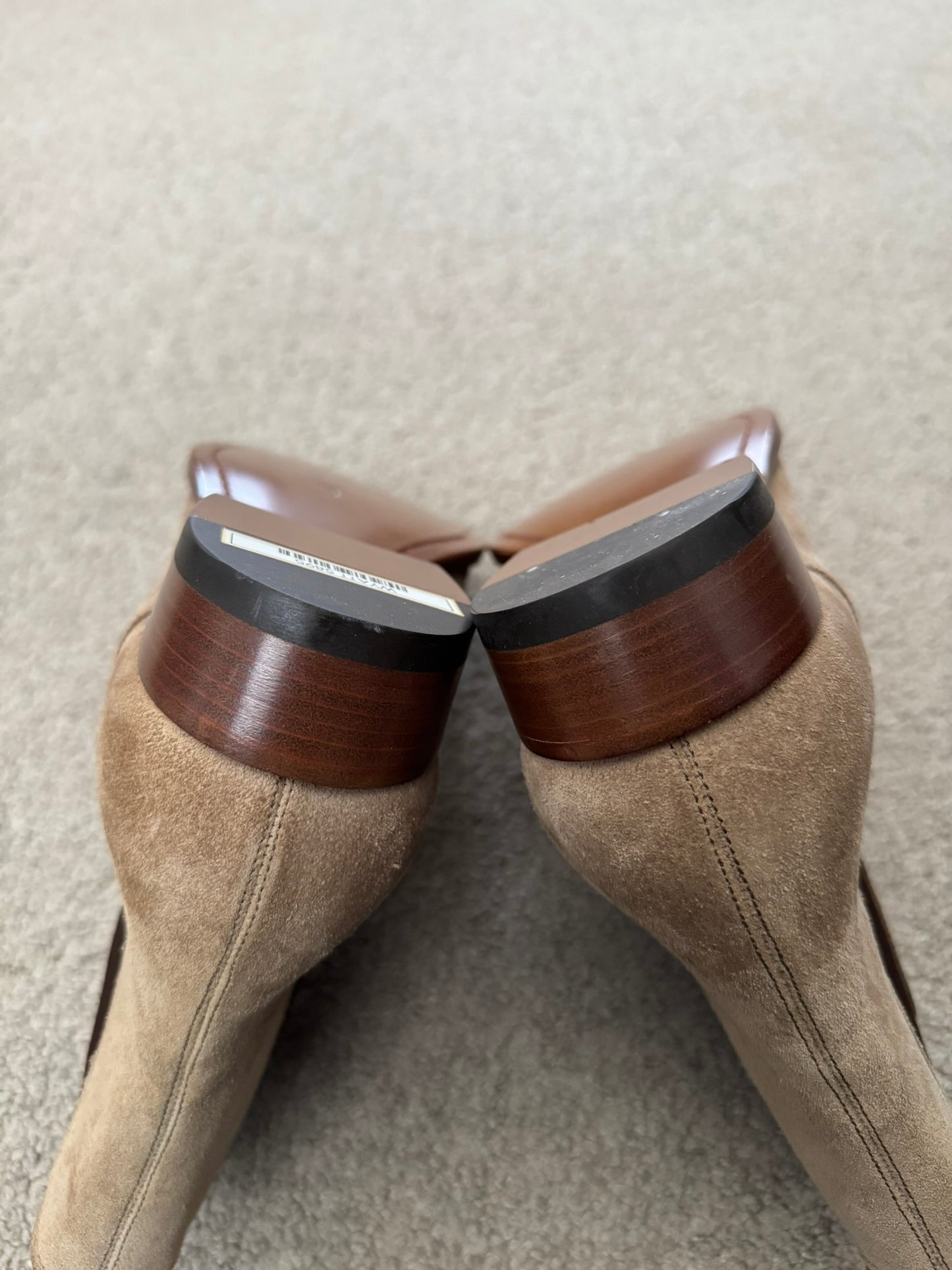 FW16 Saint Laurent by Hedi Slimane Beige Wyatt 30mm Chelsea Boots