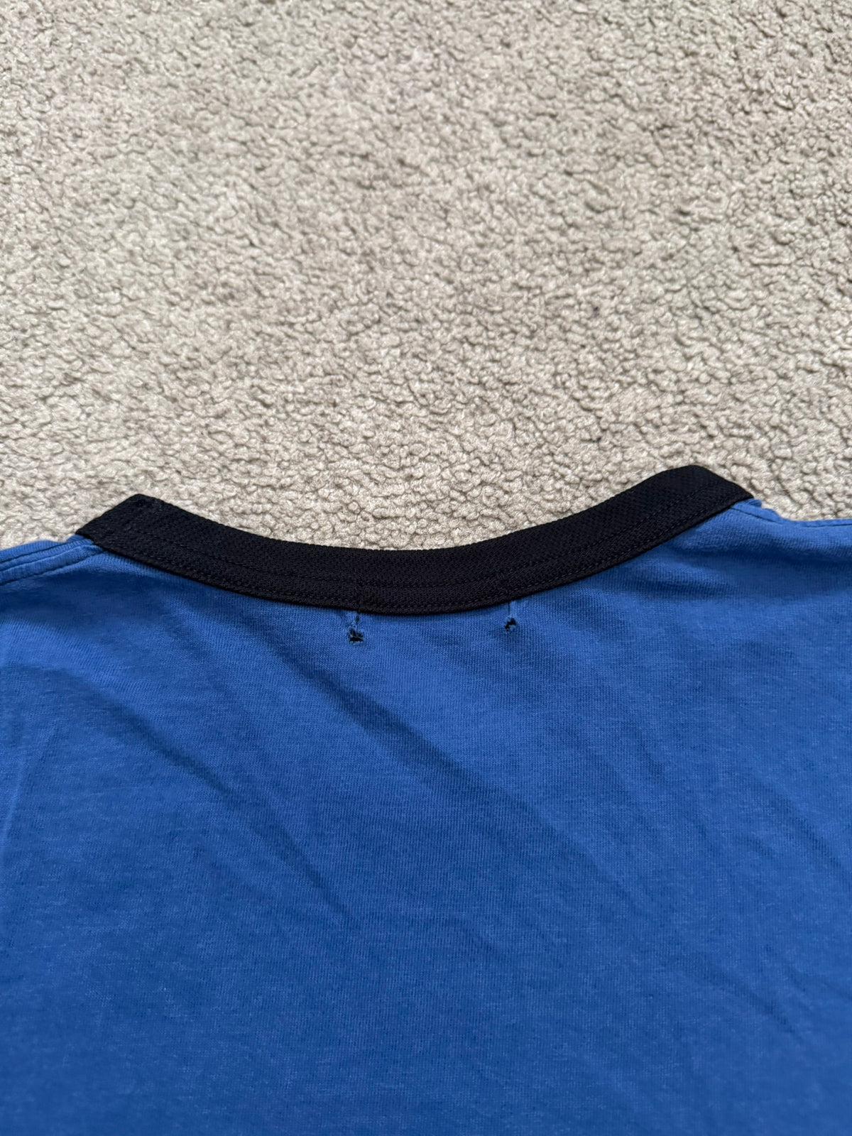 SS03 Comme Des Garcons Homme Plus Blue Argyle Ringer T Shirt